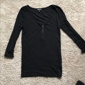 Express Rib Knit Tee Size M
